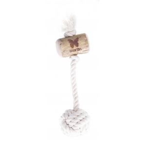 Natural wood & rope toy "Lungo ball