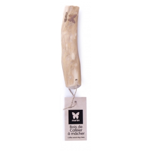 Natural coffee wood toy for dogs - L