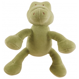 Dog organic teddy toy - alligator - 15 cm 