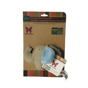 Jouet peluche bio - éléphant - 13 cm 