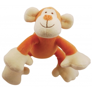 Dog organic teddy toy - monkey - 15cm 