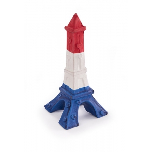 Dog Toy - Eiffel Tower - Blue/White/Red