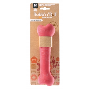 Dog toy - Rubb'n'Red - red bone - XL - 22 cm 