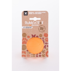 Jouet Rubb'n'Roll - balle orange - 7 cm 