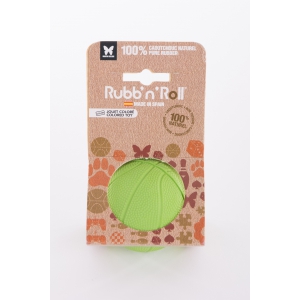 Dog toy - Rubb'n'Roll - green ball - 7 cm 