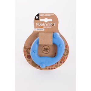 Dog floating toy - Rubb'n'Roll - blue circle - 10x6 cm 