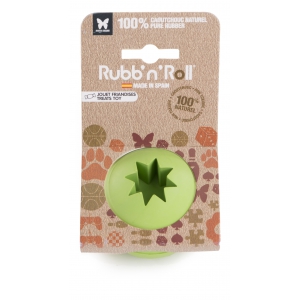 Dog toy - Rubb'n'Roll special treats - green ball - 7 cm 