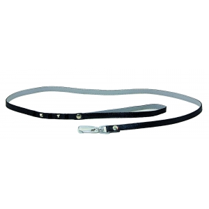 Laisse cuir pour chien - Glam noir