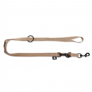 Laisse de dressage 3 positions pour chien - beige
