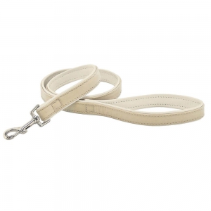 Laisse en cuir blanc - Glacon - Vivog