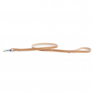 Leather lead for dogs - Coupe franc riveted