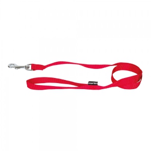 Laisse en nylon rouge pour chien