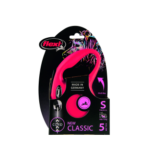 Dog retractable lead - Flexi - New classic cordon - red - S - 5m