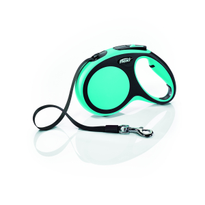 Dog retractable lead - Flexi vario blue strap - M 5m - 25kg