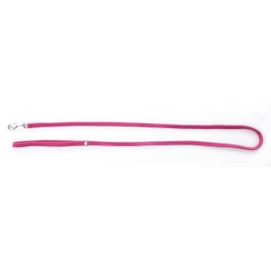 Laisse nylon tubulaire pour chat - Rose