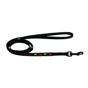 Lead for cat - cat paws - black
