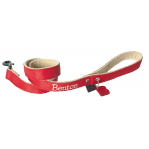 Nylon dog lead - Benton red