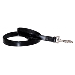 Laisse "Rock'n Roll" noire verni