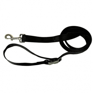 Dog nylon strap lead - Black