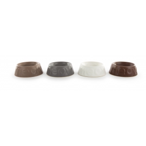 Set of 4 sandstone bowl MEOW for cats - 140 ml 