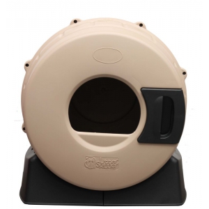 Litter Spinner covered litter tray for cat - Taupe 