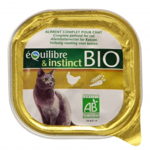 Patée bio pour chat adulte - Volaille