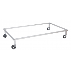 Piétement tube 25 sur roulette pour réhausser le module d'élevage chat