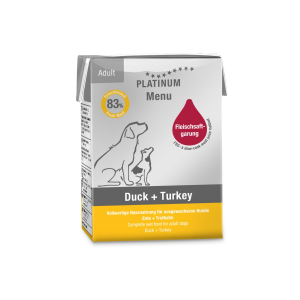 Platinum Adult Dog Food: Duck & Turkey, Pack of 12