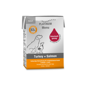 Platinum Adult Dog Food: Turkey & Salmon, Pack of 12