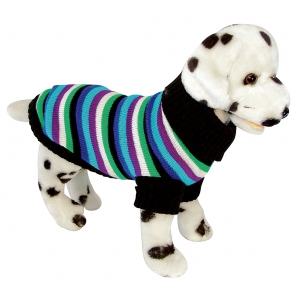 Pull pour chien - Disco rayé