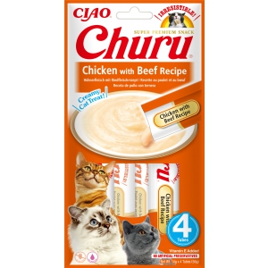 Chicken and Beef CHURU Purée for Cats x12