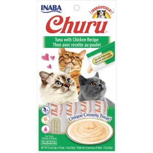 Purée Churu au thon pour Chat - Saveur thon et poulet x12
