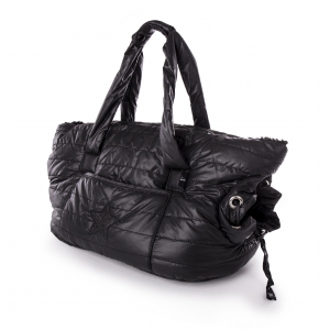 Sac moelleux de transport noir - Collection "Rock" 