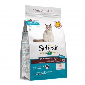 1,5kg Schésir Fish Sterilized Cat light
