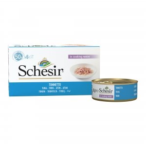 Schésir 6x50g Thon Chat dans l'eau de cuisson