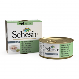 Schésir 14x75g Thon kiwi Chat avec des morceaux de fruits