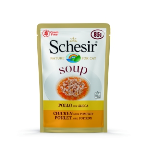 Schésir 20x85g Poulet et citrouille SOUPES Chat