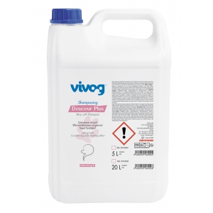 Dog professionnal shampoo - Softness Plus - Hair growth - Vivog - 5 liters