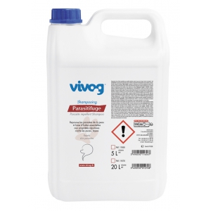Shampooing professionnel pour chien - Parasitifuge - Vivog - 5 litres