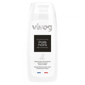Dog professionnal shampoo - Black and dark coat - Enhances the color - Vivog