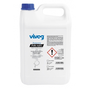 Dog professionnal shampoo - Black and dark coat - Enhances the color - Vivog - 5 liters