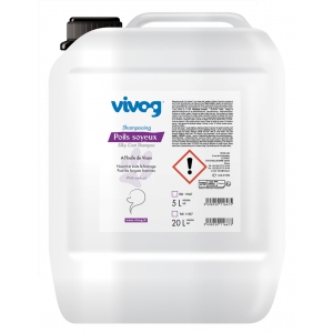 Dog professionnal shampoo - Silky coat - Long furs - Vivog - 20 liters