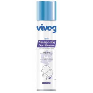 Dry foam shampoo spray for dog and cat - foam without rinsing - Vivog