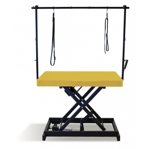 Table de toilettage Vivog I-design texture laquée - Moutarde