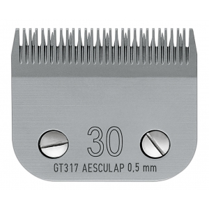 Tête de coupe tondeuse - système Clip - Aesculap Snap On GT317 - N° 30 - 0,5mm
