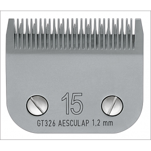 Tête de coupe tondeuse - système Clip - Aesculap Snap On GT326 - N° 15 - 1,2mm