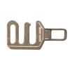 Laisse pour chien - nylon rond beige - 1 m