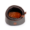 Laisse double épaisseur pour chien en nylon orange - larg 40mm Long 60cm