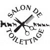 Autocollant Salon de toilettage - Diam 45cm - 4 coloris - Noir