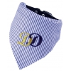 Bandana DD bleu pour chien - Taille XS : Collier = largeur 10 mm - Longueur 20 à 25cm